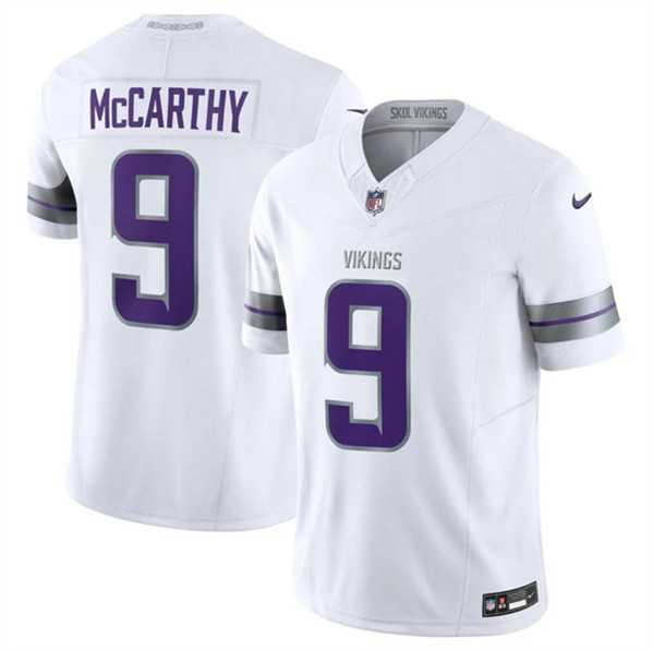 Men & Women & Youth Minnesota Vikings #9 J.J. McCarthy White F.U.S.E. Winter Warrior Limited Stitched Jersey->minnesota vikings->NFL Jersey